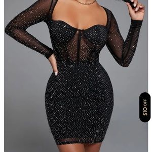 Studded black dress